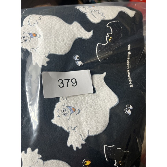 Hallmark Vintage Halloween Sweatshirt Ghosts Bats Black Size Large Made USA - Picture 13 of 13